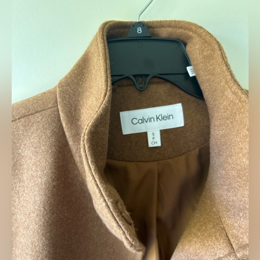 Calvin Klein walker coat stand collar for Macys - Picture 7 of 16